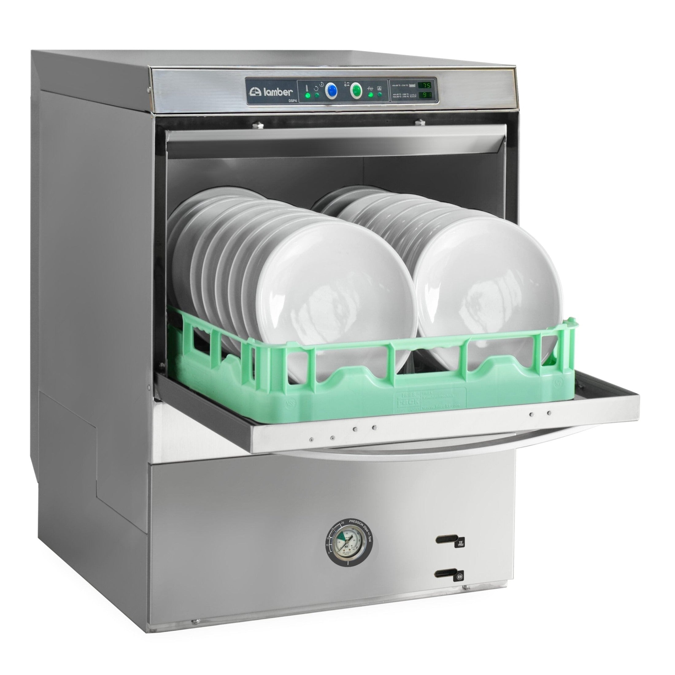 Lamber DSP4DPS Deluxe High-Temperature Undercounter Dishwasher – 30 Racks/hr
