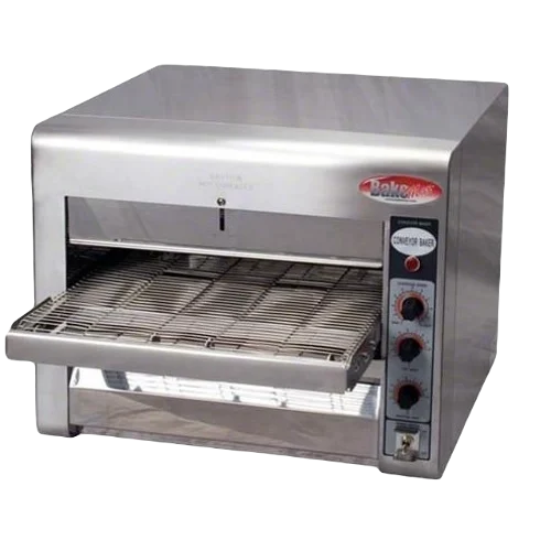 BakeMax BMCB001 14” Countertop Electric Conveyor Pizza Oven – Stainless Steel, Compact Commercial Model